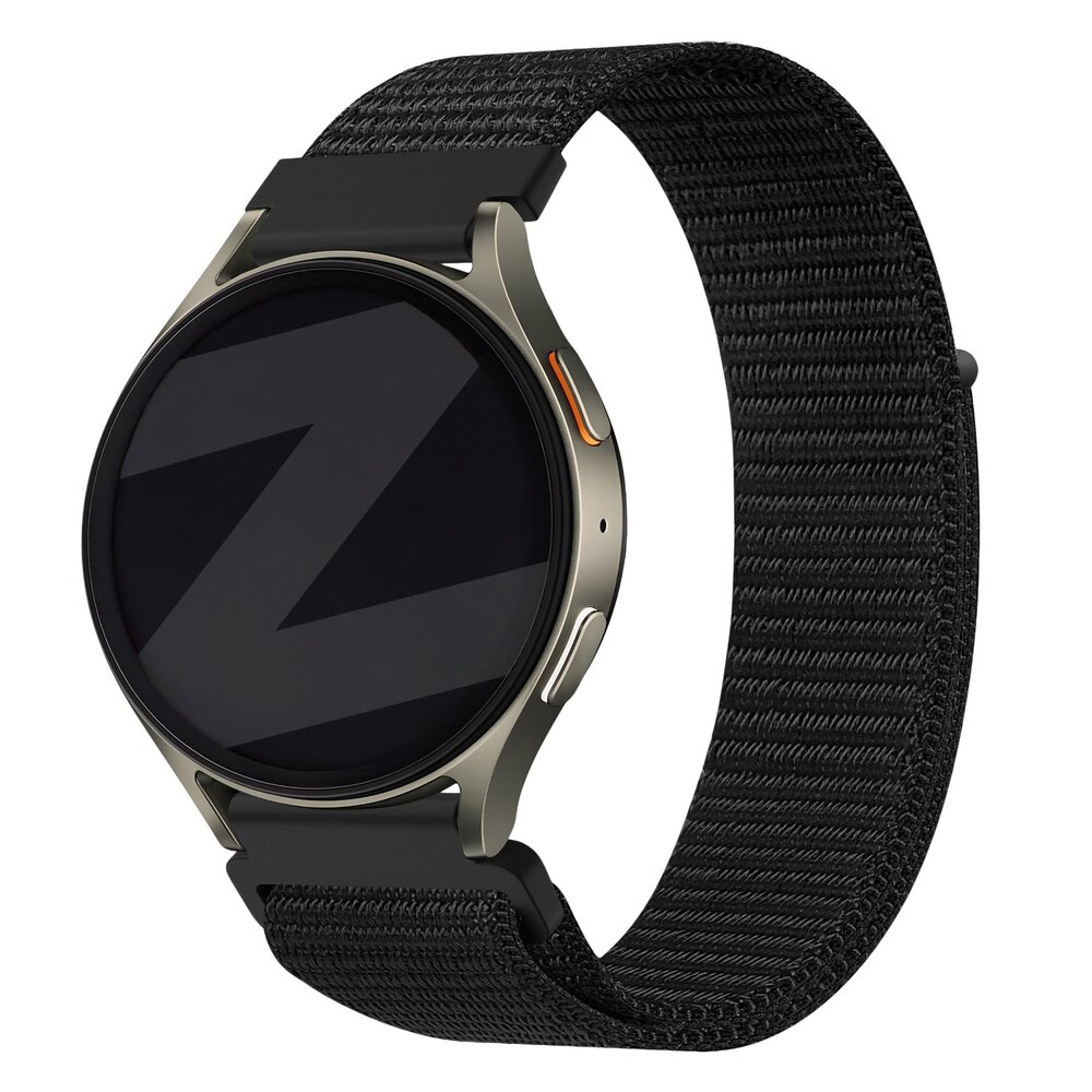 Bandz Bandz Huawei Watch GT nylon band 'Easy fit' (zwart)