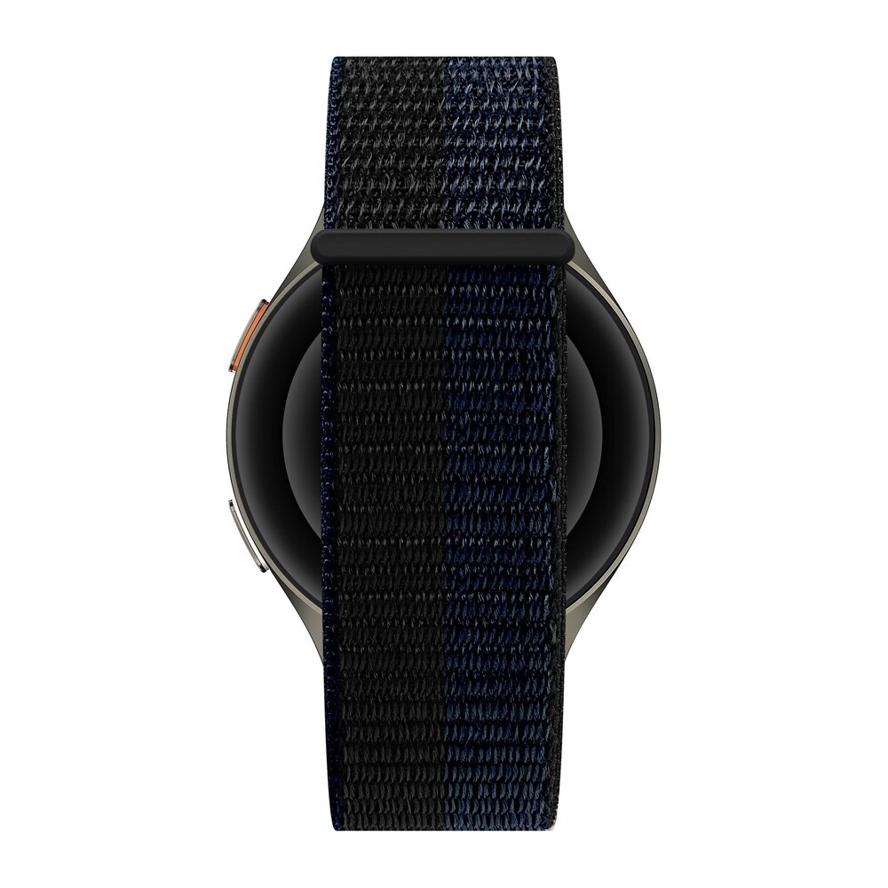 Bandz Bandz Polar Vantage V3 nylon band 'Easy fit' (zwart/blauw)