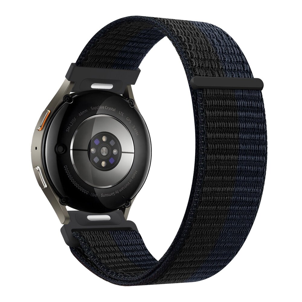 Bandz Bandz Suunto Race (S) nylon band 'Easy fit' (zwart/blauw) Bandz Bandz Suunto Race (S) nylon band 'Easy fit' (zwart/blauw)