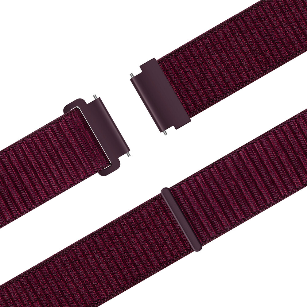Bandz Bandz Samsung Galaxy Watch 7 - 44mm nylon band 'Easy fit' (plum) Bandz Bandz Samsung Galaxy Watch 7 - 44mm nylon band 'Easy fit' (plum)