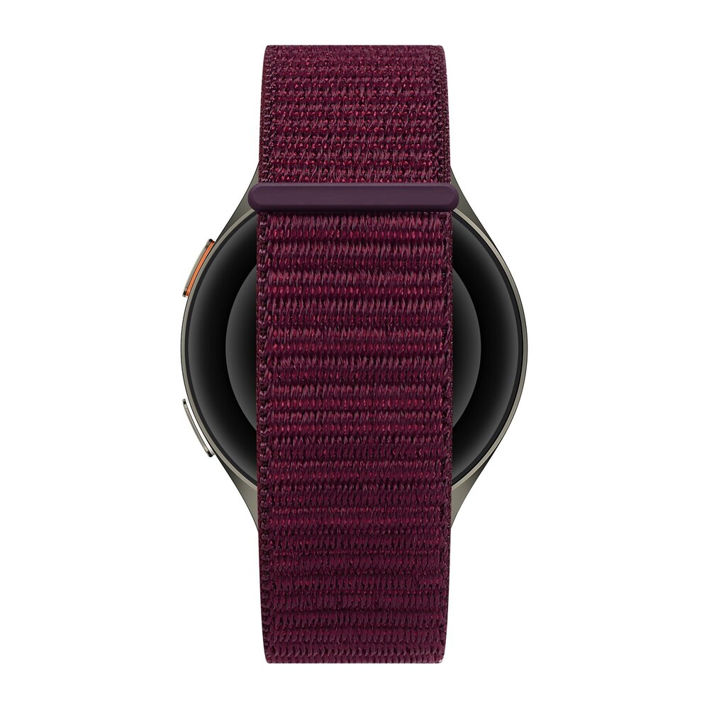 Bandz Bandz Samsung Galaxy Watch 7 - 40mm nylon band 'Easy fit' (plum)