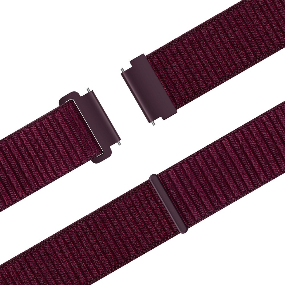 Bandz Bandz Samsung Galaxy Watch 5 - 44mm nylon band 'Easy fit' (plum)
