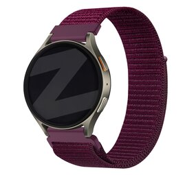 Bandz Bandz Huawei Watch GT 3 Pro 43mm nylon band 'Easy fit' (plum) Bandz Bandz Huawei Watch GT 3 Pro 43mm nylon band 'Easy fit' (plum)
