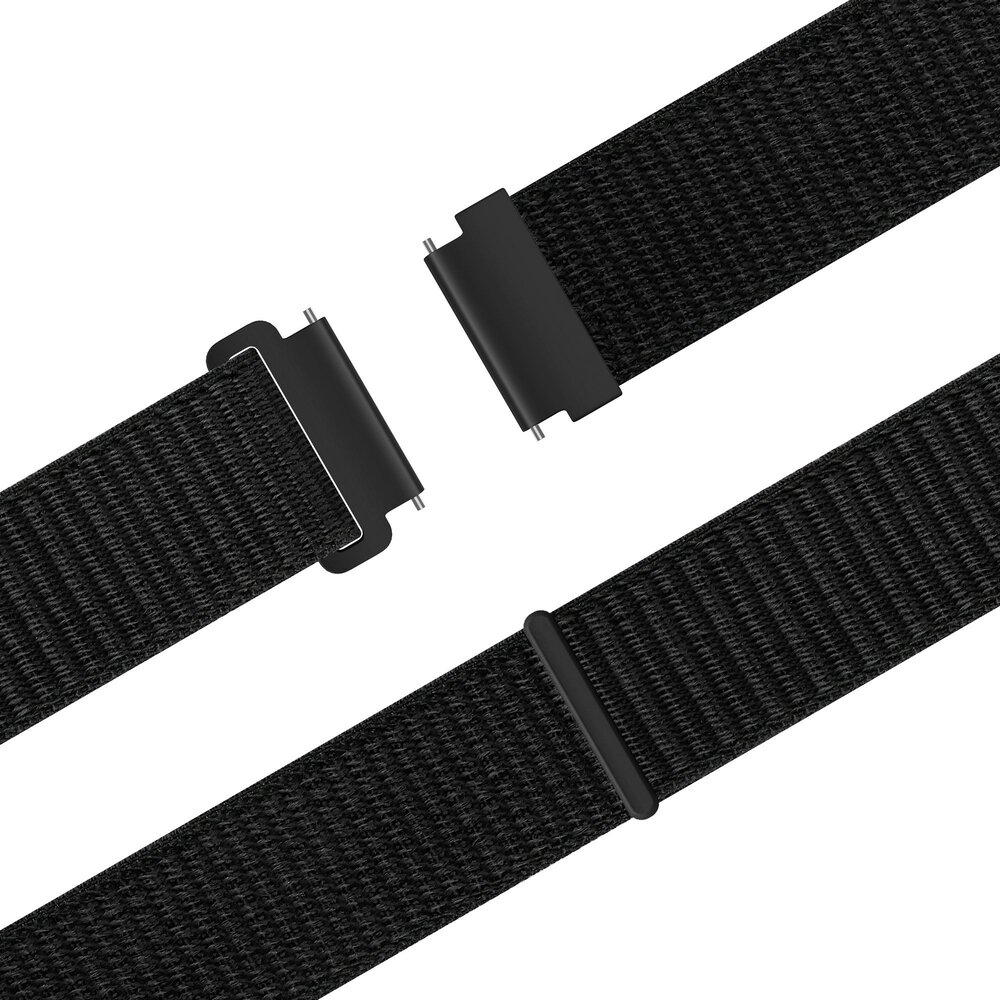 Bandz Bandz Xiaomi Amazfit Bip nylon band 'Easy fit' (zwart)