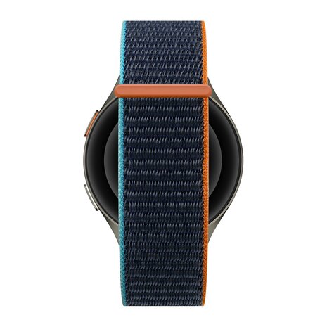 Bandz Bandz Amazfit Bip U (Pro) nylon band 'Easy fit' (donkerblauw mix)