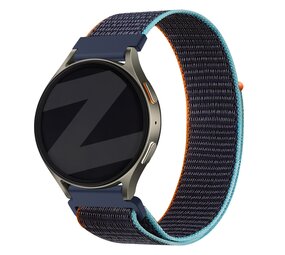 Bandz Bandz Amazfit Active 2 nylon band 'Easy fit' (donkerblauw mix)