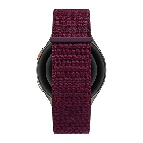 Bandz Bandz Samsung Galaxy Watch 6 Classic - 47mm nylon band 'Easy fit' (plum)