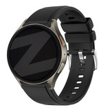 Bandz Bandz Samsung Galaxy Watch FE siliconen band 'Easy fit' (zwart)