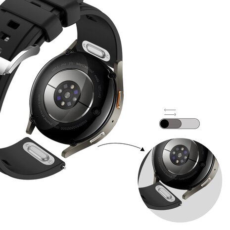 Bandz Bandz Huawei Watch 4 (Pro) siliconen band 'Easy fit' (zwart)