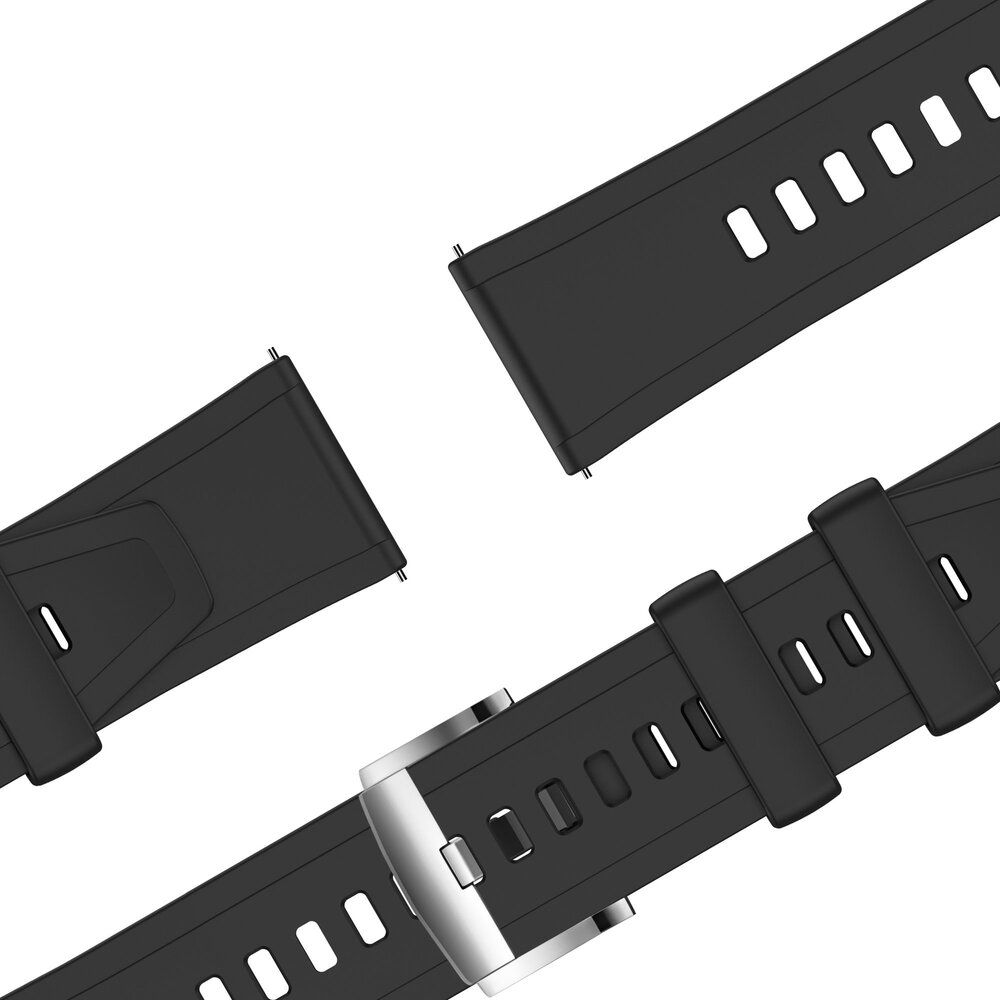 Bandz Bandz Amazfit GTR 2 siliconen band 'Easy fit' (zwart)
