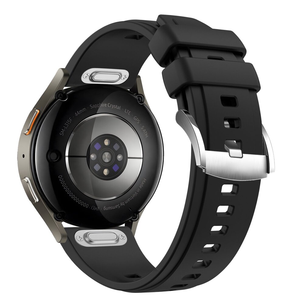 Bandz Bandz Xiaomi Watch S3 siliconen band 'Easy fit' (zwart)