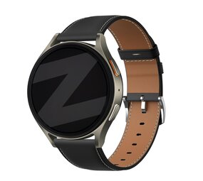 Bandz Bandz Samsung Galaxy Watch 3 45mm lederen band 'Easy fit' (zwart) Bandz Bandz Samsung Galaxy Watch 3 45mm lederen band 'Easy fit' (zwart)
