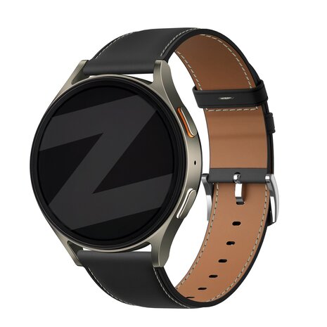 Bandz Bandz Samsung Gear S3 lederen band 'Easy fit' (zwart)