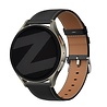 Bandz Bandz Huawei Watch GT 4 - 46mm lederen band 'Easy fit' (zwart) Bandz Bandz Huawei Watch GT 4 - 46mm lederen band 'Easy fit' (zwart)