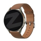 Bandz Bandz Huawei Watch GT 2 46mm lederen band 'Easy fit' (bruin)