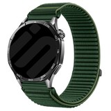 Strap-it® Samsung Galaxy Watch 4 Classic 46mm wave nylon band (donkergroen) Strap-it® Samsung Galaxy Watch 4 Classic 46mm wave nylon band (donkergroen)