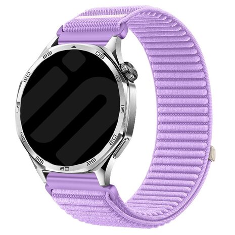 Strap-it® Strap-it Samsung Galaxy Watch 4 - 40mm wave nylon band (paars)