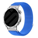 Strap-it® Samsung Galaxy Watch Active wave nylon band (royaal blauw)