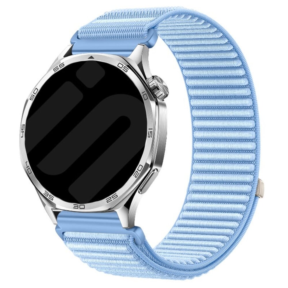 Strap-it® Strap-it Amazfit GTS 4 wave nylon band (lichtblauw)