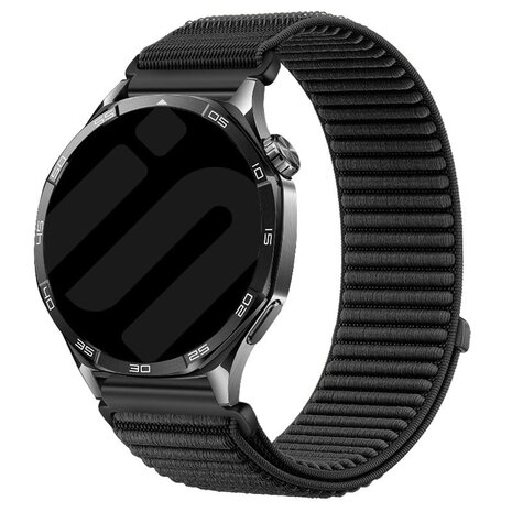 Strap-it® Strap-it Amazfit Bip 3 wave nylon band (zwart)