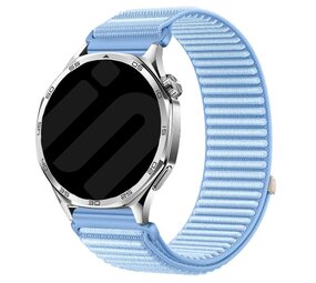 Strap-it® Amazfit Bip U (Pro) wave nylon band (lichtblauw)