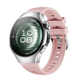 Strap-it® Huawei Watch 5 - 42mm siliconen bandje 'perfect fit' (roze)