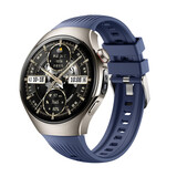 Strap-it® Huawei Watch 5 - 46mm siliconen bandje 'perfect fit' (donkerblauw)