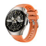 Strap-it® Huawei Watch 5 - 46mm siliconen bandje 'perfect fit' (oranje)