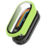 Strap-it® Xiaomi Smart Band 10 hard case met glas (lichtgroen)