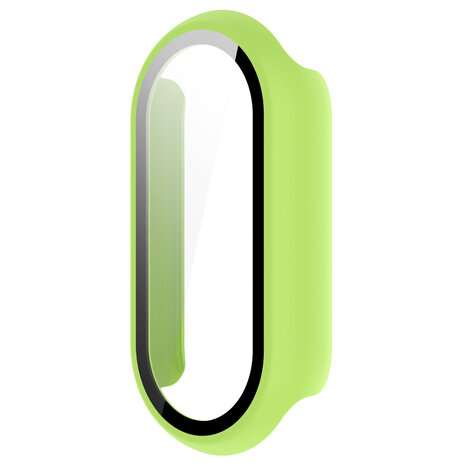 Strap-it® Strap-it Xiaomi Smart Band 10 hard case met glas (lichtgroen)