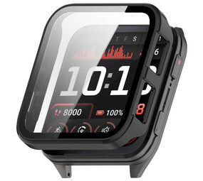 Strap-it® Garmin Venu X1 hard case met glas (zwart)