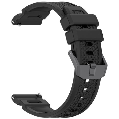 Strap-it® Strap-it Garmin Venu X1 siliconen bandje (zwart)