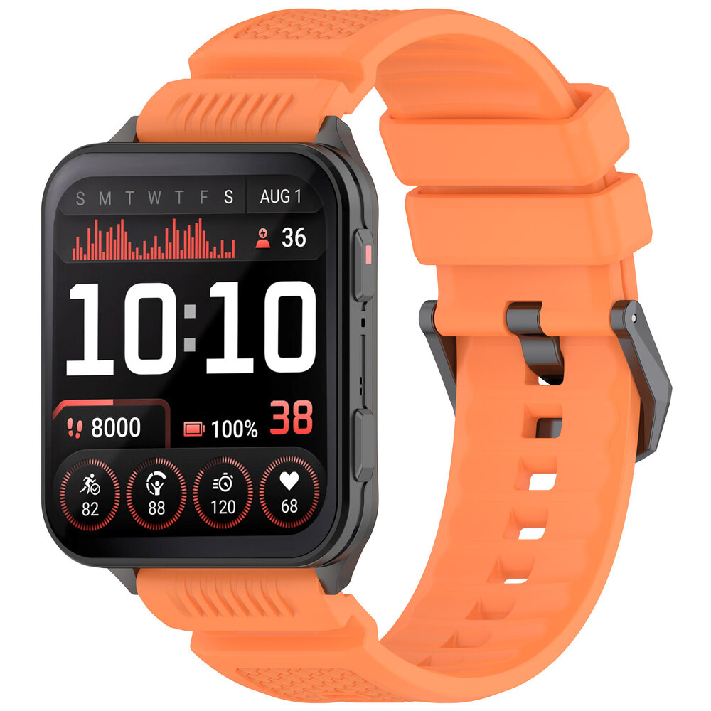 Strap-it® Strap-it Garmin Venu X1 siliconen bandje (oranje)