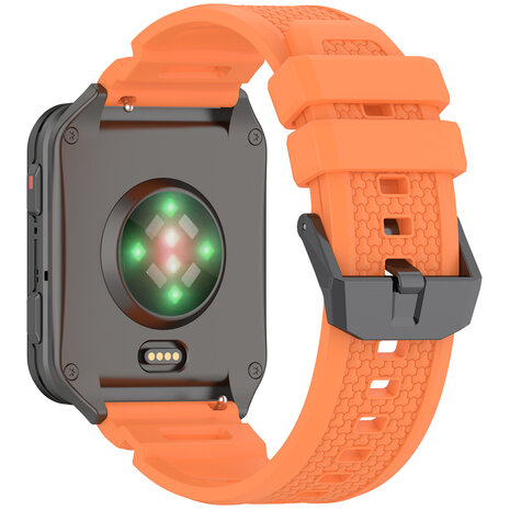 Strap-it® Strap-it Garmin Venu X1 siliconen bandje (oranje)