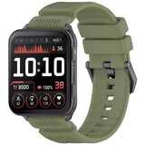 Strap-it® Garmin Venu X1 siliconen bandje (legergroen)
