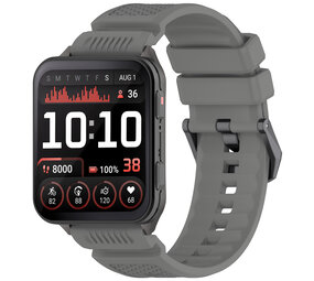 Strap-it® Garmin Venu X1 siliconen bandje (grijs)