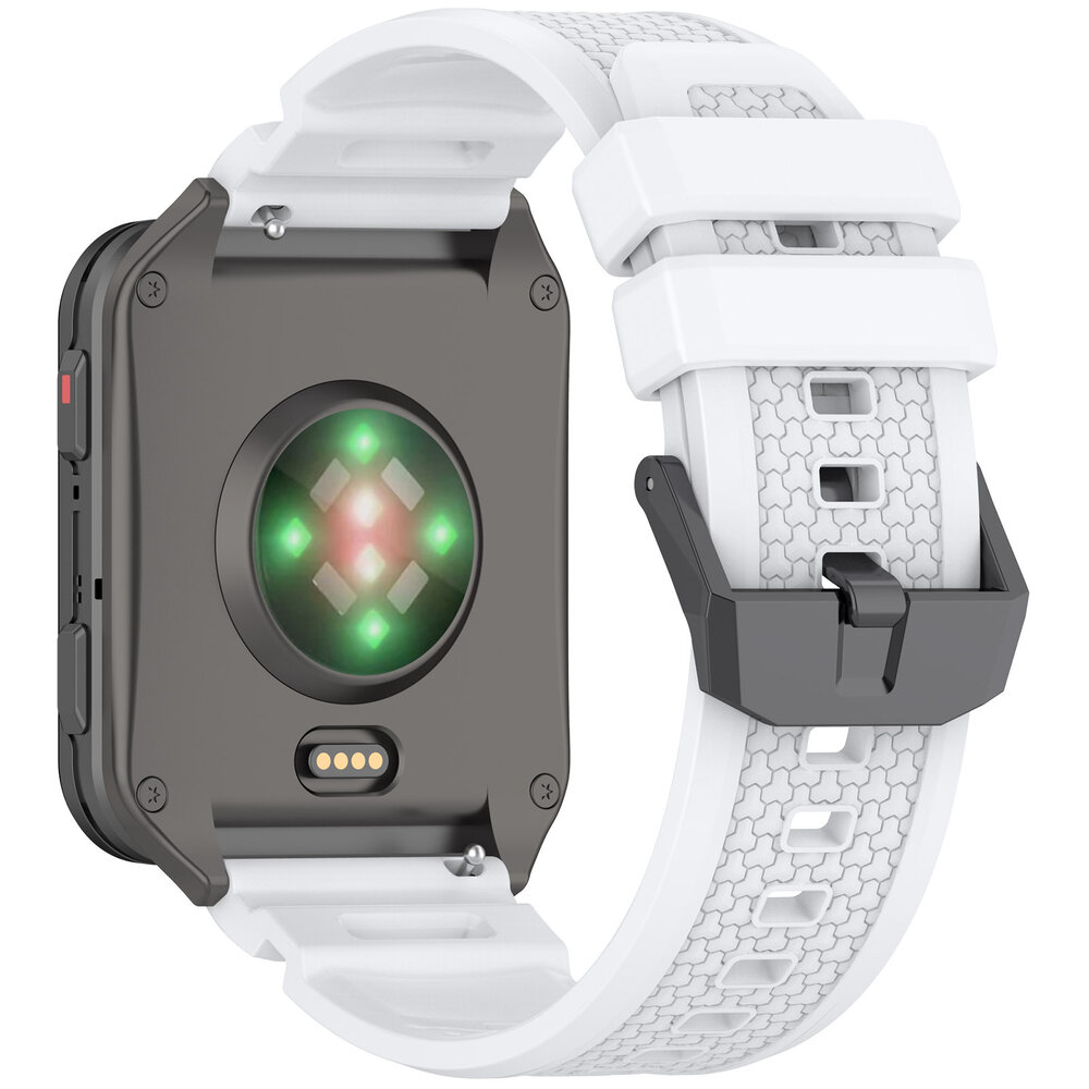 Strap-it® Strap-it Garmin Venu X1 siliconen bandje (wit)