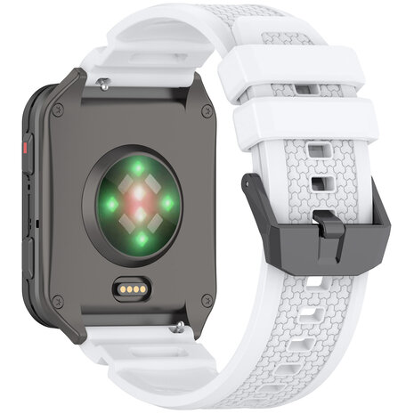 Strap-it® Strap-it Garmin Venu X1 siliconen bandje (wit)