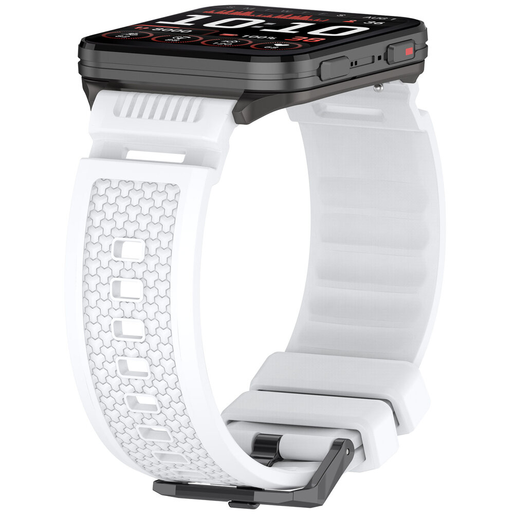 Strap-it® Strap-it Garmin Venu X1 siliconen bandje (wit)