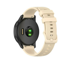 Strap-it® OnePlus Watch 3 - 43mm siliconen bandje (beige)