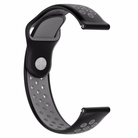 Strap-it® Strap-it OnePlus Watch 3 - 43mm sport band (zwart/grijs)