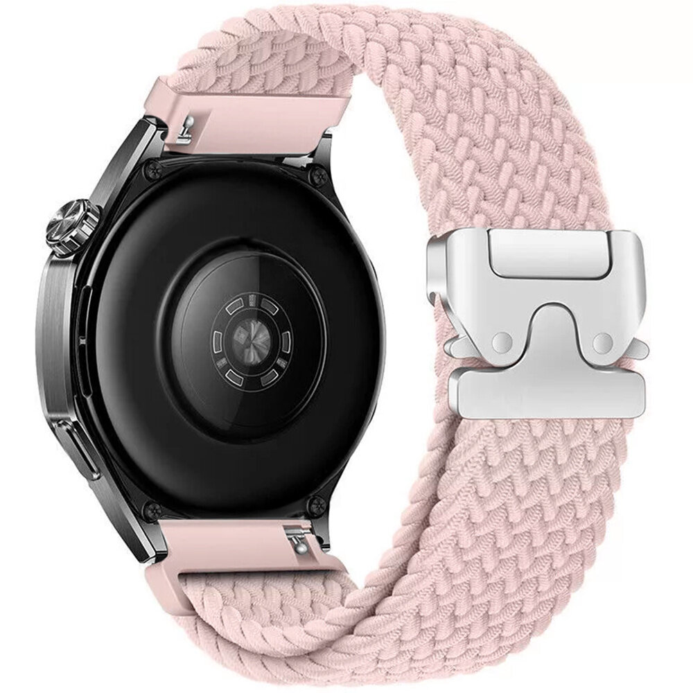Strap-it® Strap-it OnePlus Watch 3 - 43mm gevlochten band met P-buckle (roze) Strap-it® Strap-it OnePlus Watch 3 - 43mm gevlochten band met P-buckle (roze)