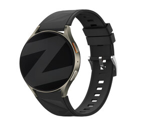 Bandz Bandz OnePlus Watch 3 - 43mm siliconen band 'Easy fit' (zwart)