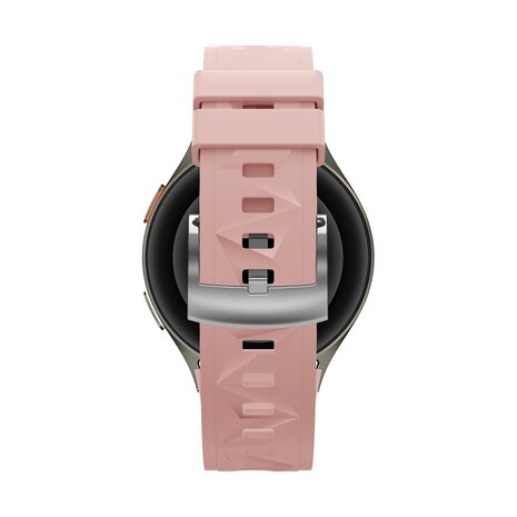 Bandz Bandz OnePlus Watch 3 - 43mm siliconen band 'Easy fit' (roze)