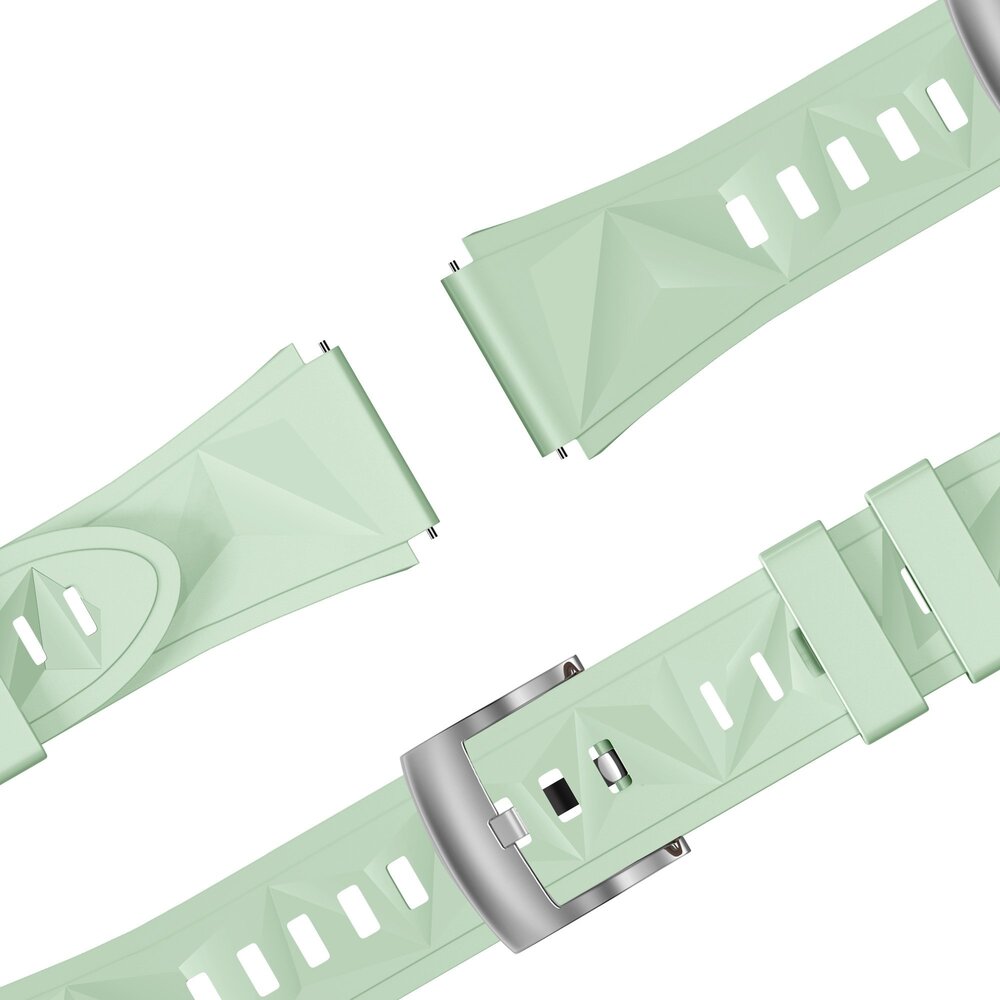 Bandz Bandz OnePlus Watch 3 - 43mm siliconen band 'Easy fit' (lichtgroen)