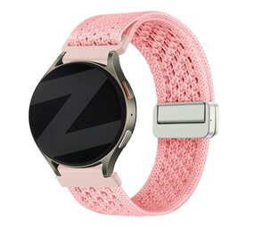 Bandz Bandz Huawei Watch GT 5 Pro - 42mm vintage nylon band (roze) Bandz Bandz Huawei Watch GT 5 Pro - 42mm vintage nylon band (roze)
