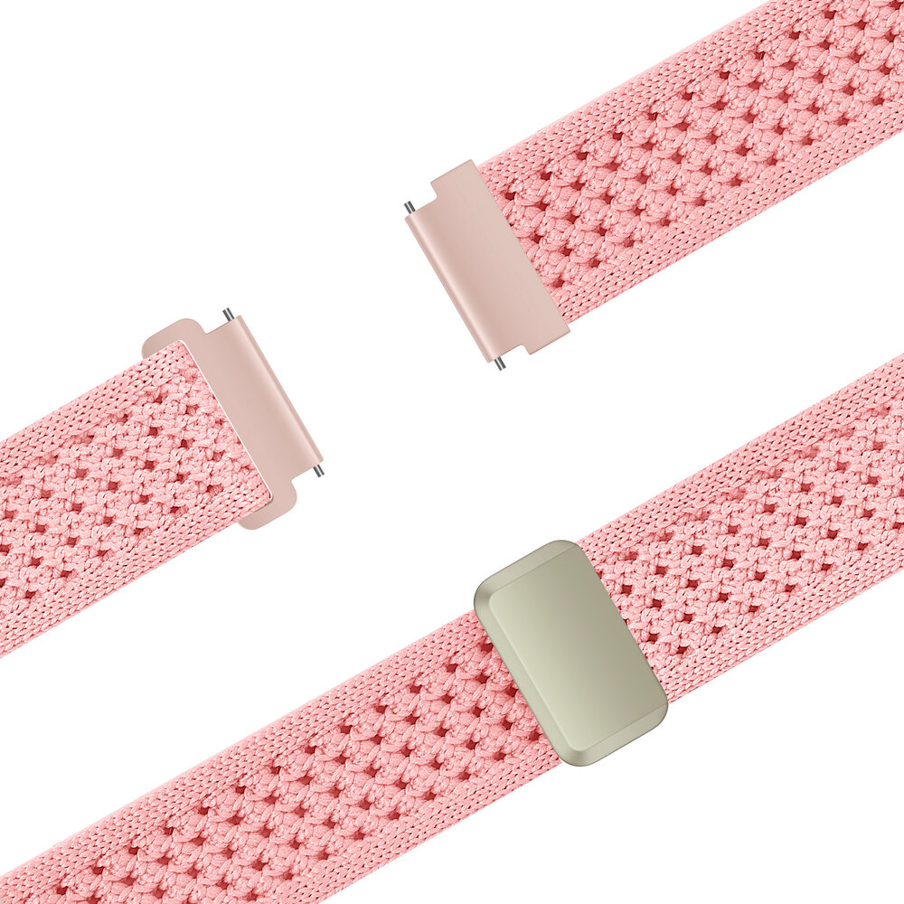 Bandz Bandz Samsung Galaxy Watch 7 - 44mm vintage nylon band (roze)