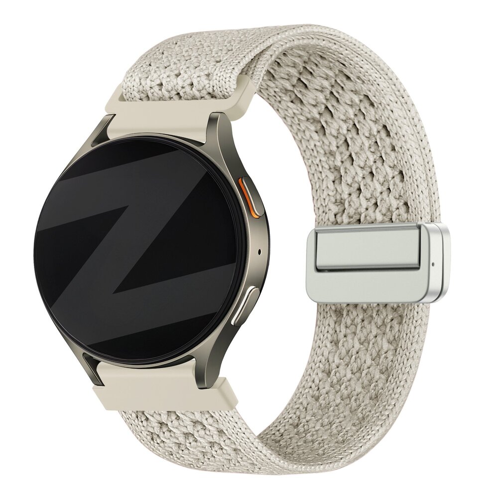 Bandz Bandz Samsung Galaxy Watch 6 - 44mm vintage nylon band (sterrenlicht)