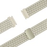 Bandz Bandz Samsung Galaxy Watch 6 - 44mm vintage nylon band (sterrenlicht) Bandz Bandz Samsung Galaxy Watch 6 - 44mm vintage nylon band (sterrenlicht)