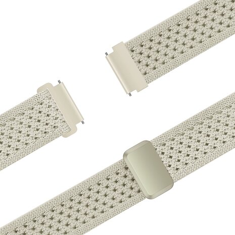 Bandz Bandz Samsung Galaxy Watch 5 Pro vintage nylon band (sterrenlicht)